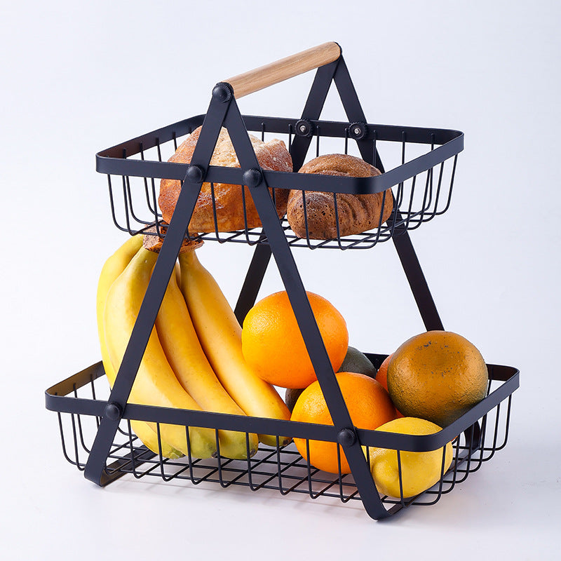 Frutero Metálico de 2 Niveles