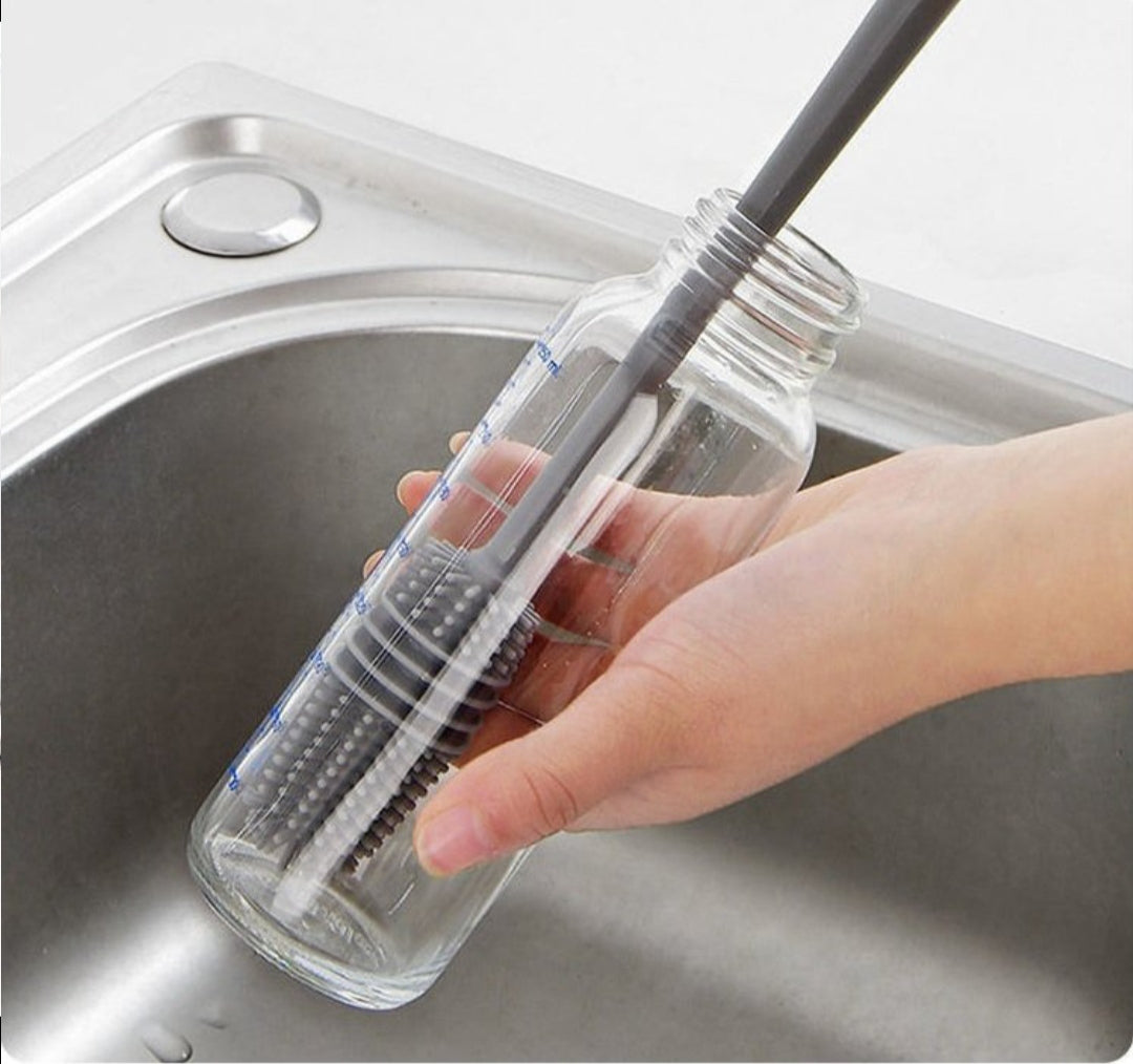 Cepillo de Silicona para Limpiar Vasos, Botellas