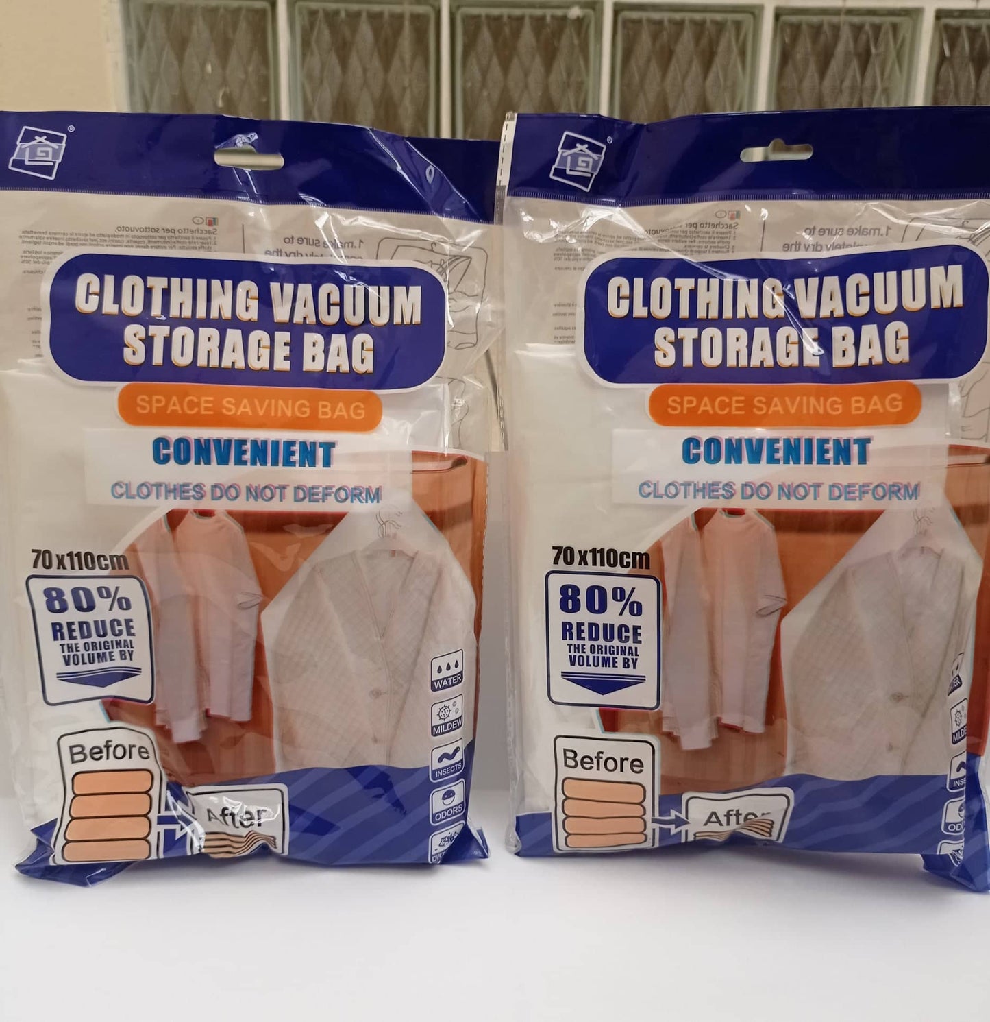 Bolsas al Vacío con Colgador para 4 Prendas