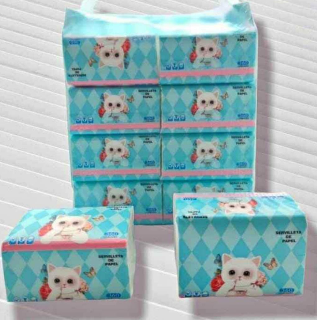 Servilletas Tissue Interfoleadas Gatito
