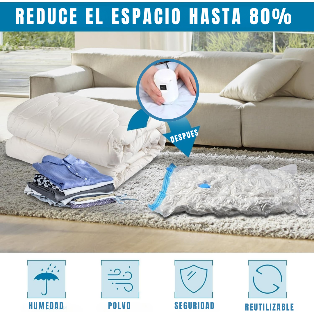 Pack de Bolsas al Vacío + Bomba Eléctrica