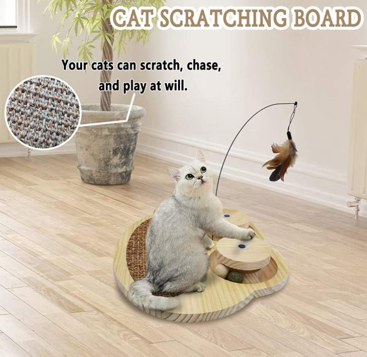 Juguete Rascador Interactivo Frogg de Madera