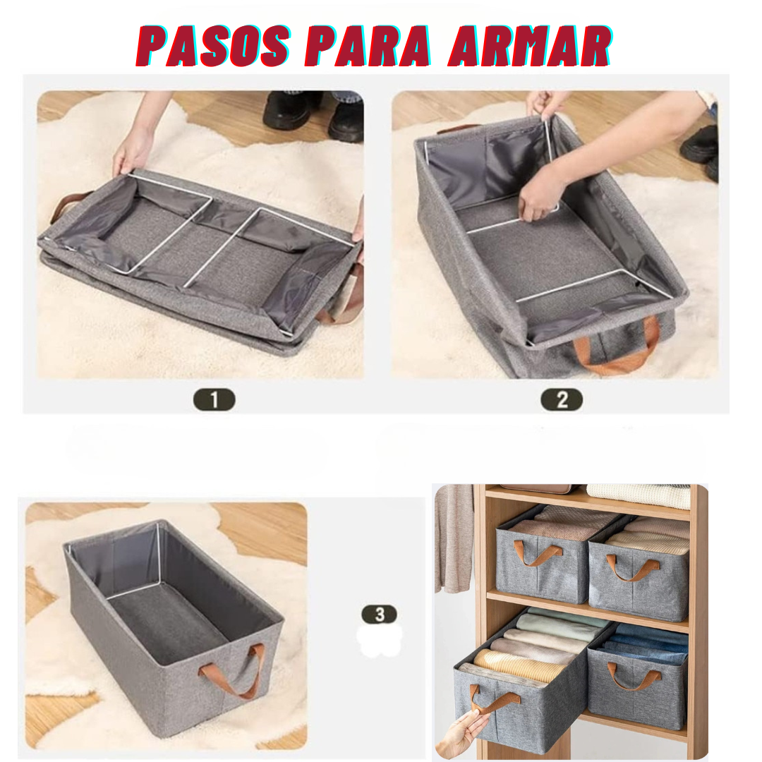 Organizador Plegable para Closet con Varillas