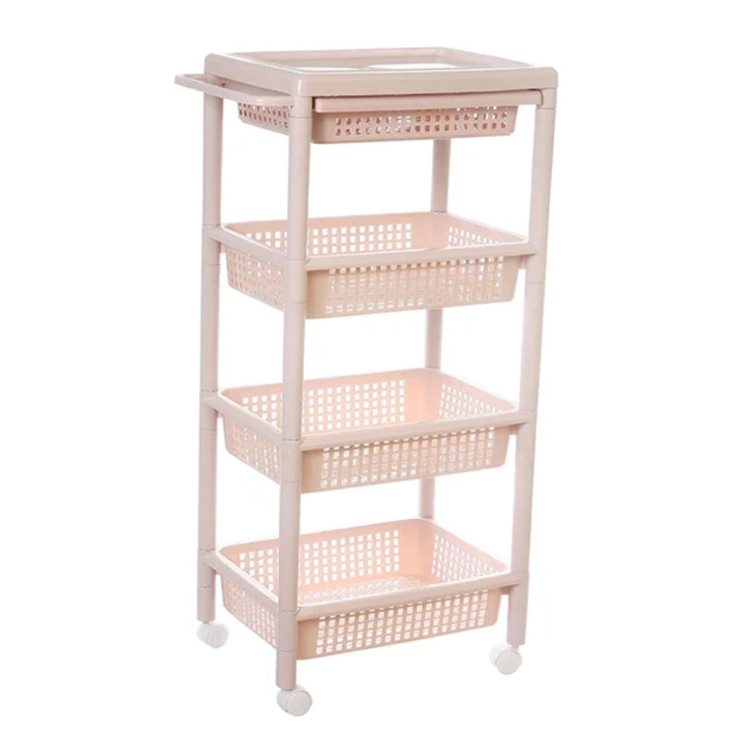 Carrito Multiusos 4 Niveles Beige