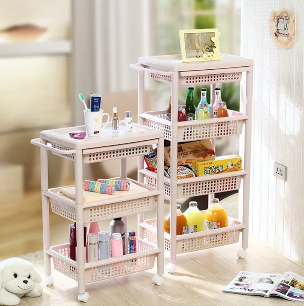 Carrito Multiusos 4 Niveles Beige