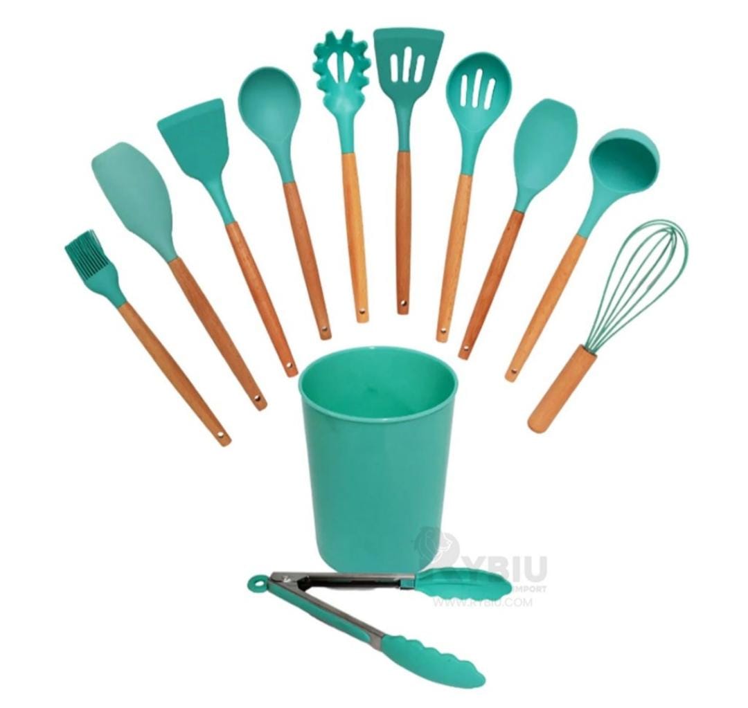 Set de Utensilios de Silicona x 12
