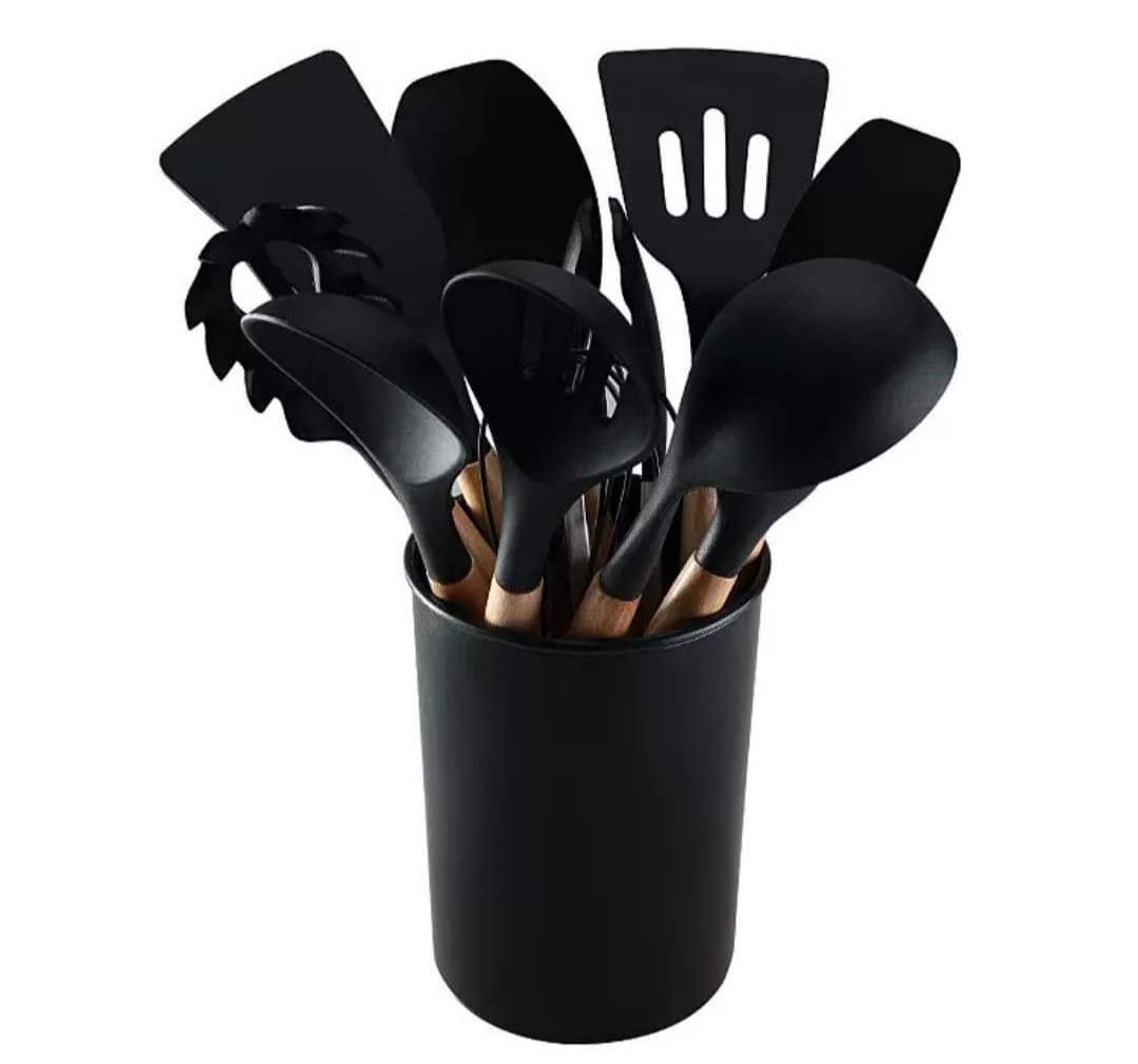 Set de Utensilios de Silicona para Cocinar