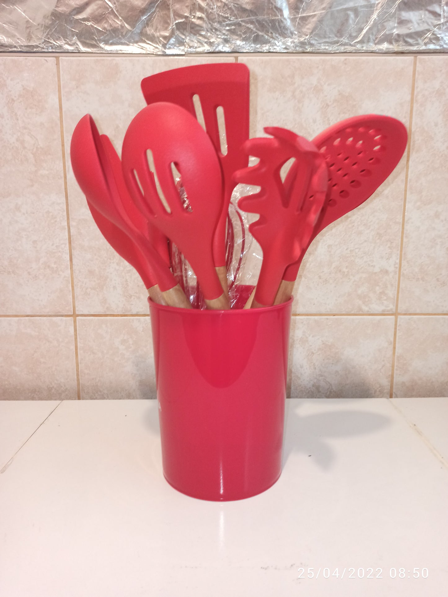 Set de Utensilios de Silicona para Cocinar