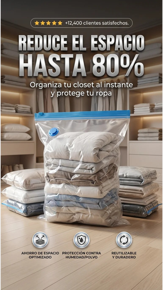 Pack de Bolsas al Vacío + Bomba Eléctrica