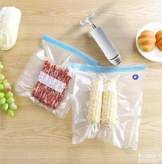 Set de Bolsas al Vacio para Alimentos