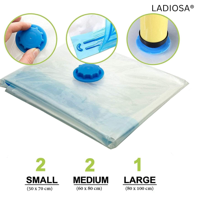 Pack de 5 bolsas al vacio