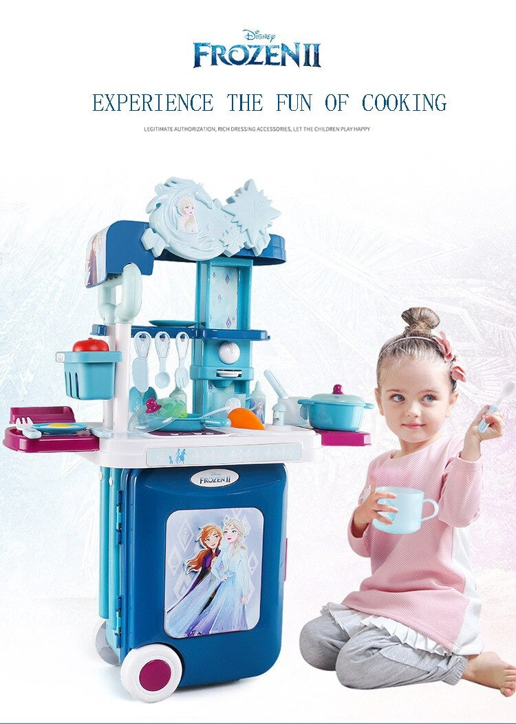 Set 3 en 1 Frozen Cocina Carrito