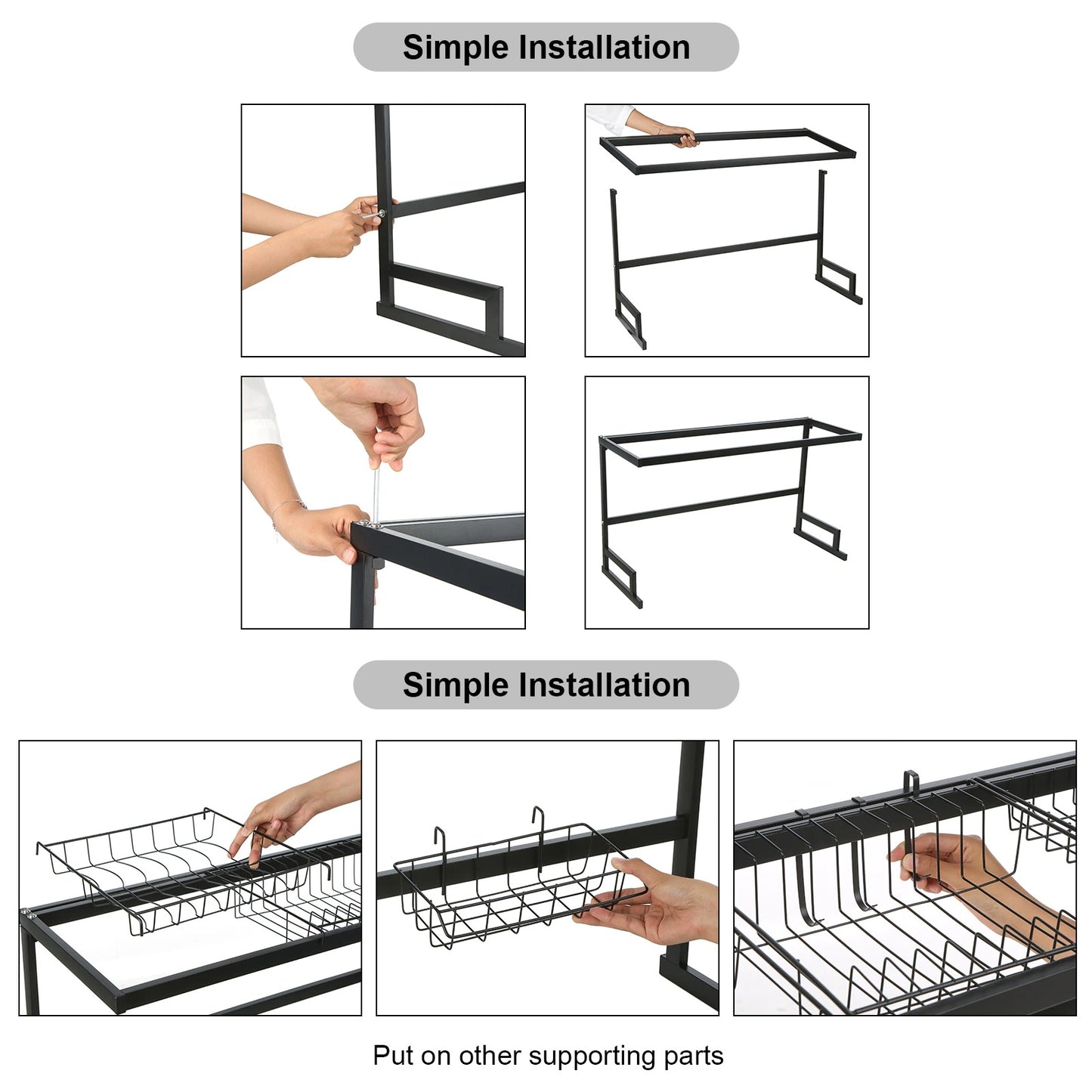 Escurridor de Platos Acero Inoxidable  Modelo 1