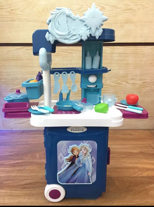 Set 3 en 1 Frozen Cocina Carrito