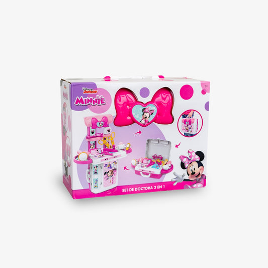 Set 3 en 1 Minnie Doctora Maleta