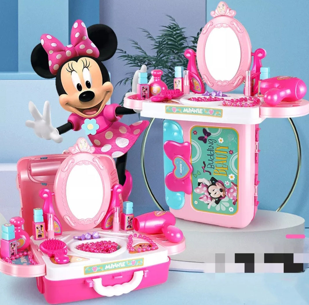 Set 3 en 1 Minnie Belleza Maleta