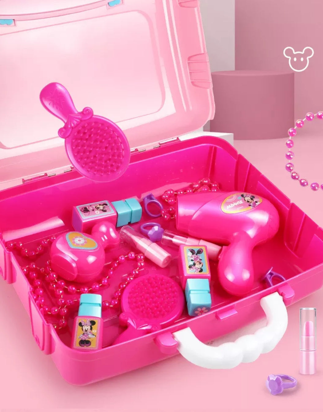 Set 3 en 1 Minnie Belleza Maleta