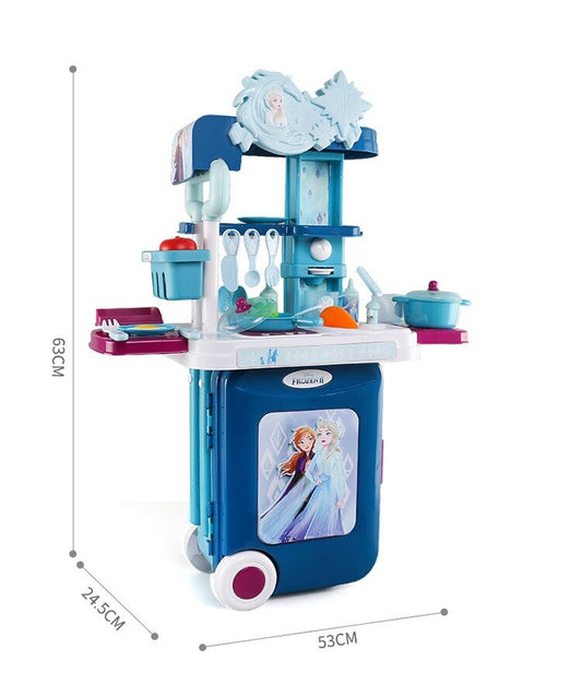 Set 3 en 1 Frozen Cocina Carrito